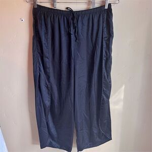 BB Dakota Women's Size 2XL Black Open‎ Wide Leg Pants Elastic Waistband Flowy